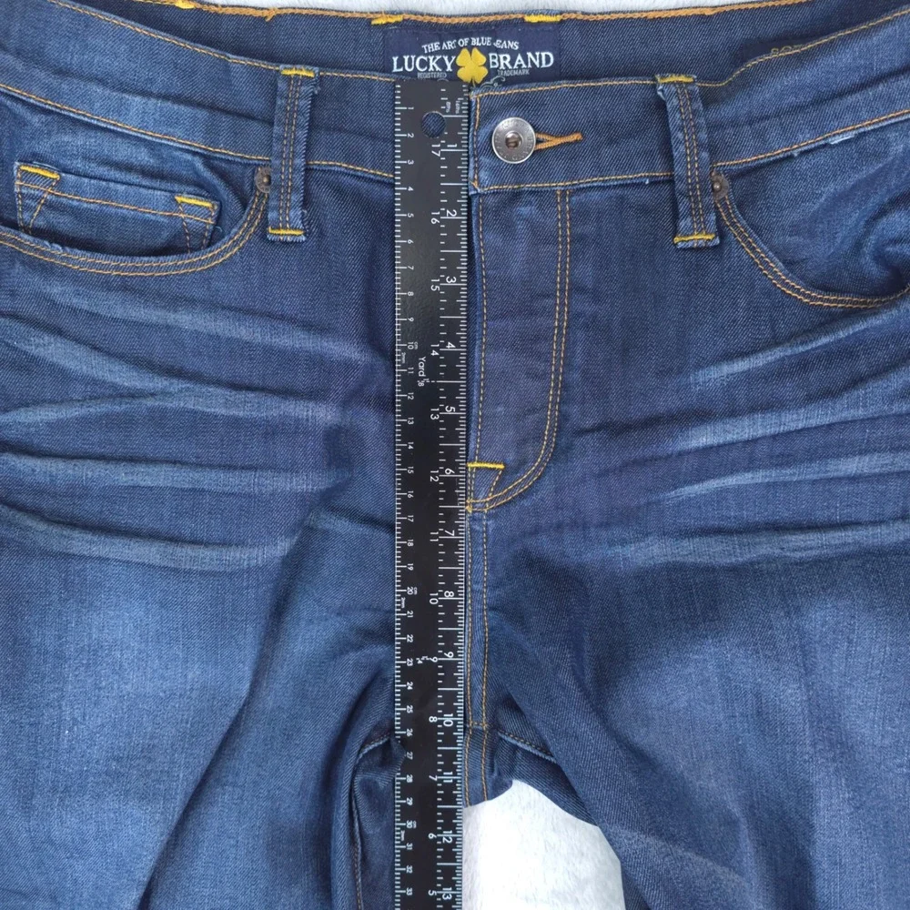 Lucky Brand Jeans Womens 12/31 Sofia Boot Cut Flare‎ Dark Wash Stretch Boho Y2K